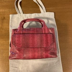 Barboux Exotic Daniela Raspberry Ayers Bag